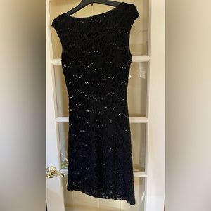 Ralph Lauren Black Lace Dress Size 10